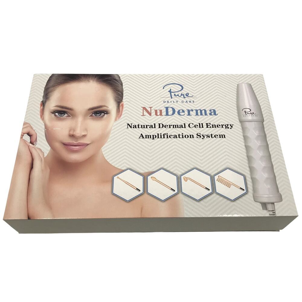 NuDerma Natural Dermal Cell Energy Amplification System Skin Therapy Wand NIB